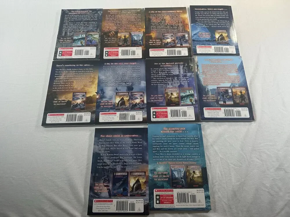 Scholastic I Survived Collector’s Toolbox Box Set 10 Books
